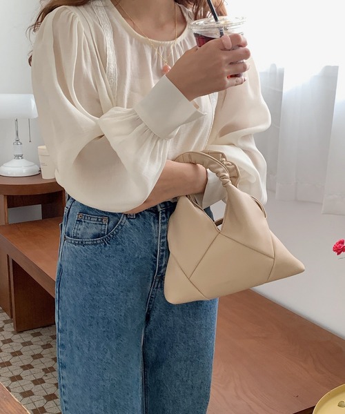 Silly（シリー）の「パステルカラー2wayミニバッグ（ハンドバッグ・レディース・アイボリー/ブラック/イエロー/ベージュ/パープル・FREE）」の18枚目の写真