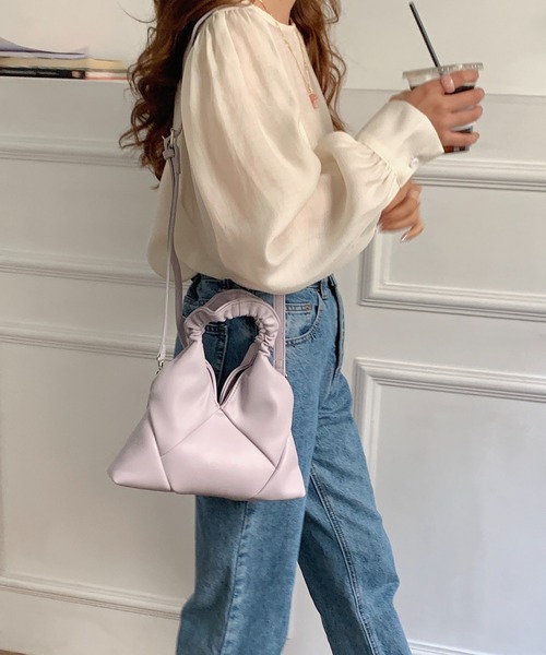 Silly（シリー）の「パステルカラー2wayミニバッグ（ハンドバッグ・レディース・アイボリー/ブラック/イエロー/ベージュ/パープル・FREE）」の17枚目の写真