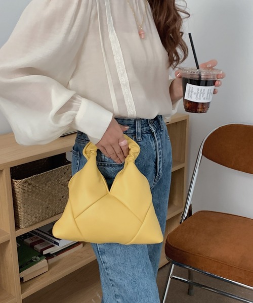 Silly（シリー）の「パステルカラー2wayミニバッグ（ハンドバッグ・レディース・アイボリー/ブラック/イエロー/ベージュ/パープル・FREE）」の16枚目の写真