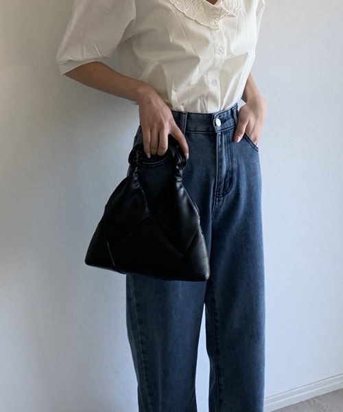 Silly（シリー）の「パステルカラー2wayミニバッグ（ハンドバッグ・レディース・アイボリー/ブラック/イエロー/ベージュ/パープル・FREE）」の6枚目の写真