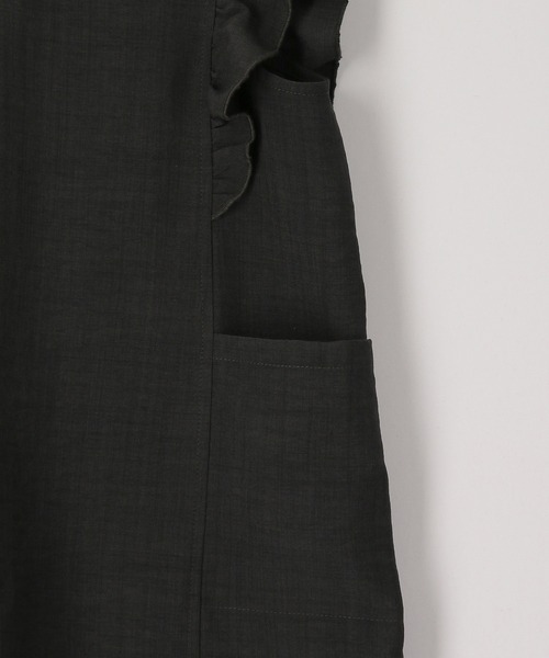 ROPE' PICNIC（ロペピクニック）の「【KIDS】リンクコーデ/麻調フリルジャンパースカート（ワンピース・キッズ・ピンク/チャコールグレー・110/120/130/140/150）」の15枚目の写真