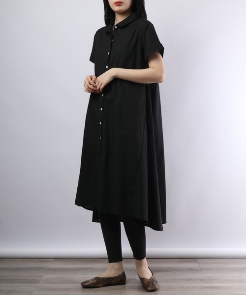 セール】je crois soi フレンチスリーブシャツワンピース