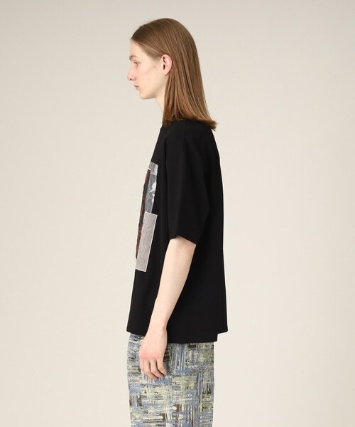 tk.TAKEO KIKUCHI（ティーケータケオキクチ）の「◆ジャガードパッチワークカットソー（Tシャツ/カットソー・メンズ・ダークグリーン系4/ブラック系4/ホワイト系7・02/03）」の10枚目の写真