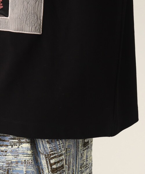 tk.TAKEO KIKUCHI（ティーケータケオキクチ）の「◆ジャガードパッチワークカットソー（Tシャツ/カットソー・メンズ・ダークグリーン系4/ブラック系4/ホワイト系7・02/03）」の9枚目の写真