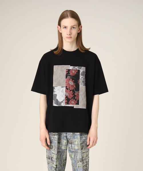 tk.TAKEO KIKUCHI（ティーケータケオキクチ）の「◆ジャガードパッチワークカットソー（Tシャツ/カットソー・メンズ・ダークグリーン系4/ブラック系4/ホワイト系7・02/03）」の18枚目の写真