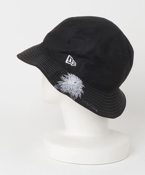 Yohji Yamamoto（ヨウジヤマモト）の「FLOWER LOGO BUCKET HAT（ハット・メンズ・ブラック・ONE SIZE）」の3枚目の写真