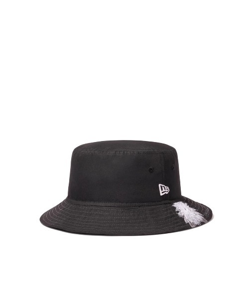 Yohji Yamamoto（ヨウジヤマモト）の「FLOWER LOGO BUCKET HAT（ハット・メンズ・ブラック・ONE SIZE）」の4枚目の写真
