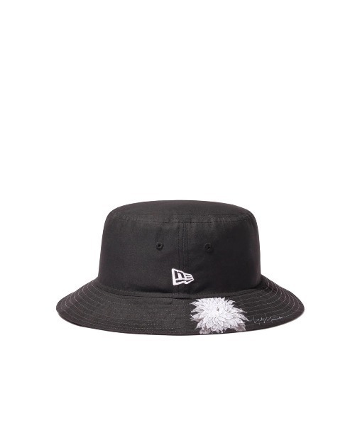 Yohji Yamamoto（ヨウジヤマモト）の「FLOWER LOGO BUCKET HAT（ハット・メンズ・ブラック・ONE SIZE）」の5枚目の写真