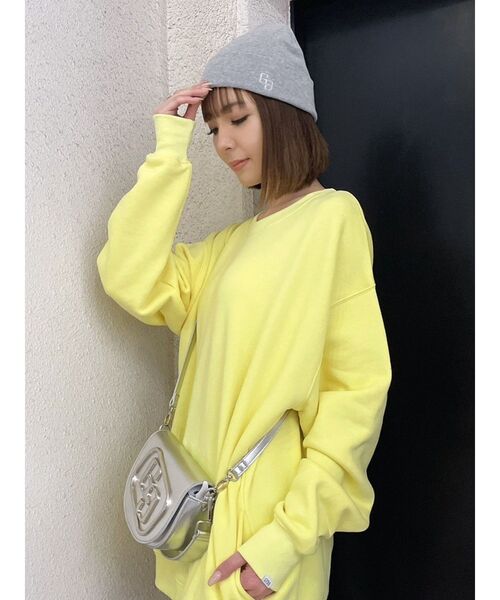 GYDA（ジェイダ）の「GG embroidery ニットキャップ（ニットキャップ/ビーニー・レディース・ブラック/グレー・FREE）」の7枚目の写真