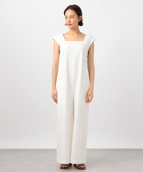 BARNYARDSTORM（バンヤードストーム）の「【撥水・接触冷感】スクエアーワイドオールインワン（つなぎ/オールインワン・レディース・ホワイト/ブラック・1/0）」の15枚目の写真