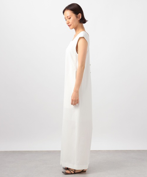 BARNYARDSTORM（バンヤードストーム）の「【撥水・接触冷感】スクエアーワイドオールインワン（つなぎ/オールインワン・レディース・ホワイト/ブラック・1/0）」の16枚目の写真