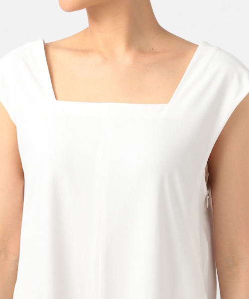 BARNYARDSTORM（バンヤードストーム）の「【撥水・接触冷感】スクエアーワイドオールインワン（つなぎ/オールインワン・レディース・ホワイト/ブラック・1/0）」の18枚目の写真