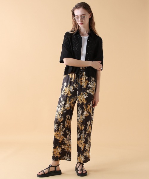 saloon（サルーン）の「SALOON(サルーン)/花柄プリントパンツ（その他パンツ・レディース・グリーン/ブラック・FREE）」の19枚目の写真