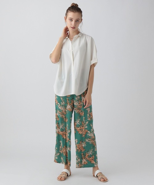 saloon（サルーン）の「SALOON(サルーン)/花柄プリントパンツ（その他パンツ・レディース・グリーン/ブラック・FREE）」の9枚目の写真