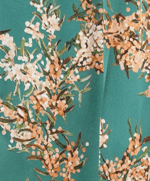 saloon（サルーン）の「SALOON(サルーン)/花柄プリントパンツ（その他パンツ・レディース・グリーン/ブラック・FREE）」の12枚目の写真