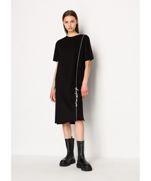 ARMANI EXCHANGE | 【A|X アルマーニ エクスチェンジ】ラインロゴ　Tシャツワンピース(ワンピース)