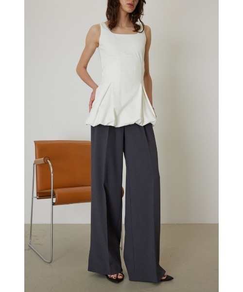 RIM.ARK（リムアーク）の「Balloon hem tops（タンクトップ・レディース・ライトパープル/ブラック/オフホワイト・38/36）」の4枚目の写真