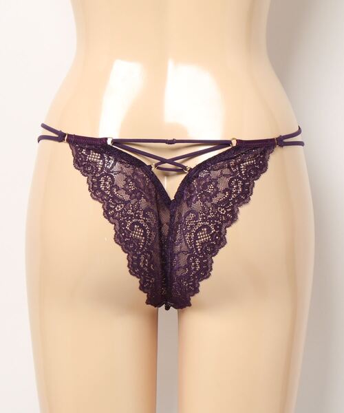 Ravijour★LINGERIEAM★スピンドルTバックソングショーツ★パンツ Ravijour - Ravijour☆サテンレースクロスコードTバックソング