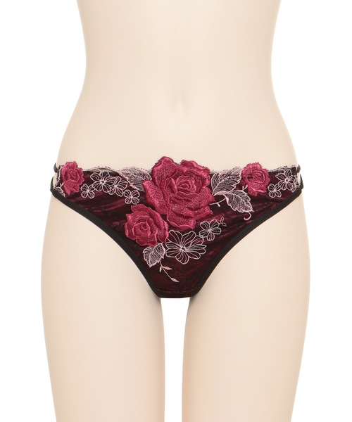 Ravijour★LINGERIEAM★スピンドルTバックソングショーツ★パンツ Ravijour - Ravijour☆サテンレースクロスコードTバックソング