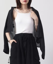 ＆soiree（アンドソワレ）の「&soiree バッククロスカップ付キャミソール（キャミソール）」