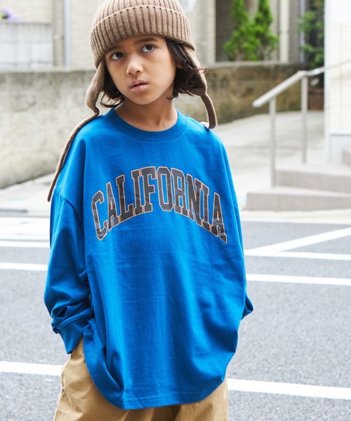 PAIRMANON STREET(ペアマノンストリート)の「【PAIRMANON STREET】【かぞくおそろい】ビッグシルエット 長袖プリントTシャツ(Tシャツ/カットソー・キッズ・ベージュ系その他2/ホワイト系その他/パープル系その他/ブルー系その他/オレンジ系その他/グリーン系その他2/その他/ブルー系その他2/マスタード/ブラック系その他/グリーン系その他/ブラック系その他4/ベージュ系その他/グリーン系その他3/ブルー系その他4/ブラック系その他3/ブルー系その他3/ブラック系その他2/テラコッタ/イエロー系その他・90/100/130/140/120/150/110)」の13枚目の写真