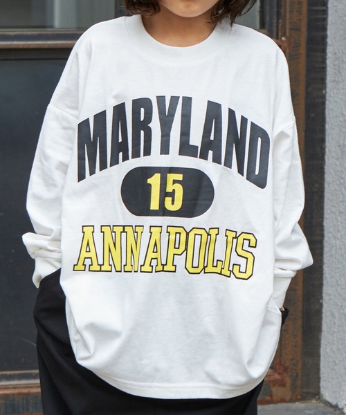 PAIRMANON STREET(ペアマノンストリート)の「【PAIRMANON STREET】【かぞくおそろい】ビッグシルエット 長袖プリントTシャツ(Tシャツ/カットソー・キッズ・ベージュ系その他2/ホワイト系その他/パープル系その他/ブルー系その他/オレンジ系その他/グリーン系その他2/その他/ブルー系その他2/マスタード/ブラック系その他/グリーン系その他/ブラック系その他4/ベージュ系その他/グリーン系その他3/ブルー系その他4/ブラック系その他3/ブルー系その他3/ブラック系その他2/テラコッタ/イエロー系その他・90/100/130/140/120/150/110)」の21枚目の写真