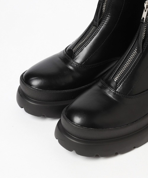 niko and...(ニコアンド)の「オリジナルフロントジップブーツ(ブーツ・レディース・ブラック/アイボリー・MEDIUM/LARGE)」の13枚目の写真