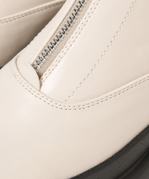 niko and...(ニコアンド)の「オリジナルフロントジップブーツ(ブーツ・レディース・ブラック/アイボリー・MEDIUM/LARGE)」の12枚目の写真