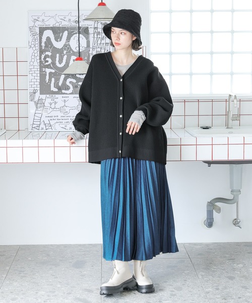 niko and...(ニコアンド)の「オリジナルフロントジップブーツ(ブーツ・レディース・ブラック/アイボリー・MEDIUM/LARGE)」の21枚目の写真