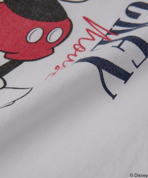 GOOD ROCK SPEED(グッドロックスピード)の「GOOD ROCK SPEED/MICKEYロングTシャツ(Tシャツ/カットソー・レディース・ホワイト/ネイビー・FREE)」の4枚目の写真