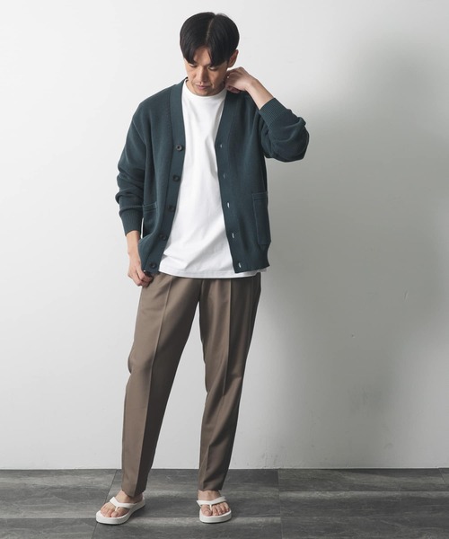 URBAN RESEARCH DOORS（アーバンリサーチドアーズ）の「ハードニットカーディガン（カーディガン/ボレロ・メンズ・オリーブ/ネイビー/ベージュ/ブルー・LARGE/MEDIUM）」の13枚目の写真