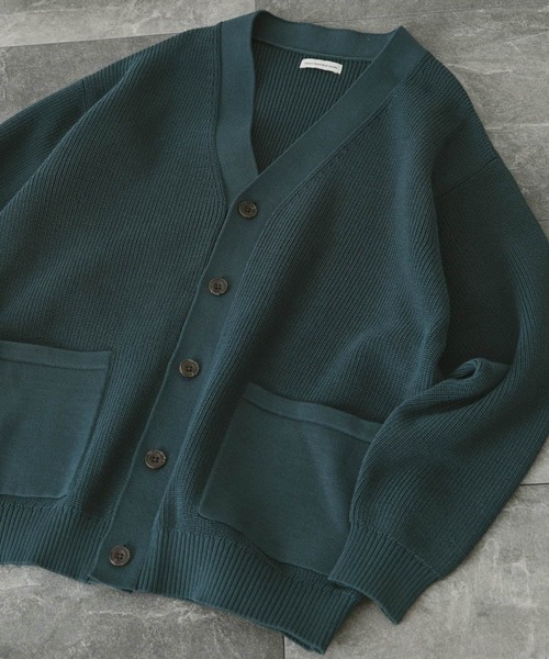 URBAN RESEARCH DOORS（アーバンリサーチドアーズ）の「ハードニットカーディガン（カーディガン/ボレロ・メンズ・オリーブ/ネイビー/ベージュ/ブルー・LARGE/MEDIUM）」の14枚目の写真