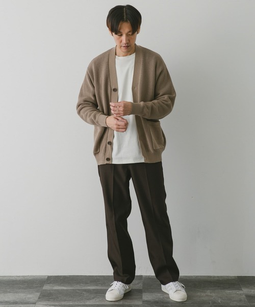 URBAN RESEARCH DOORS（アーバンリサーチドアーズ）の「ハードニットカーディガン（カーディガン/ボレロ・メンズ・オリーブ/ネイビー/ベージュ/ブルー・LARGE/MEDIUM）」の19枚目の写真