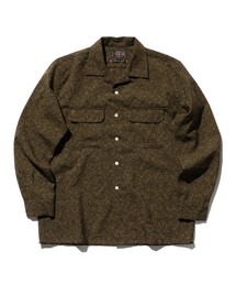 BEAMS PLUS | BEAMS PLUS /  ウール ポリエステル カスリ ネップ オープンカラー シャツ(シャツ/ブラウス)