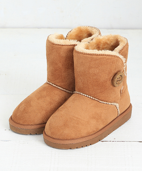 B:MING by BEAMS（ビーミングバイビームス）の「ビーミング by ビームス / ボタンフェイクムートンブーツ 2015（ブーツ・キッズ・ブラック/ベージュ/グレー・17cm/22cm/21cm/20cm/16cm/15cm/19cm/18cm）」の14枚目の写真