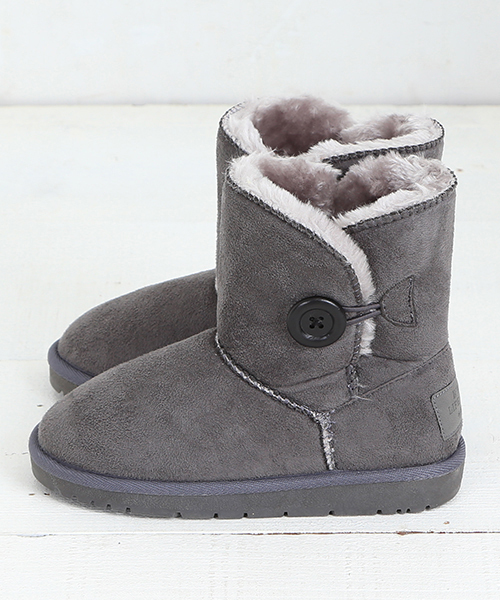 B:MING by BEAMS（ビーミングバイビームス）の「ビーミング by ビームス / ボタンフェイクムートンブーツ 2015（ブーツ・キッズ・ブラック/ベージュ/グレー・17cm/22cm/21cm/20cm/16cm/15cm/19cm/18cm）」の16枚目の写真