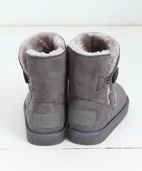 B:MING by BEAMS（ビーミングバイビームス）の「ビーミング by ビームス / ボタンフェイクムートンブーツ 2015（ブーツ・キッズ・ブラック/ベージュ/グレー・17cm/22cm/21cm/20cm/16cm/15cm/19cm/18cm）」の17枚目の写真