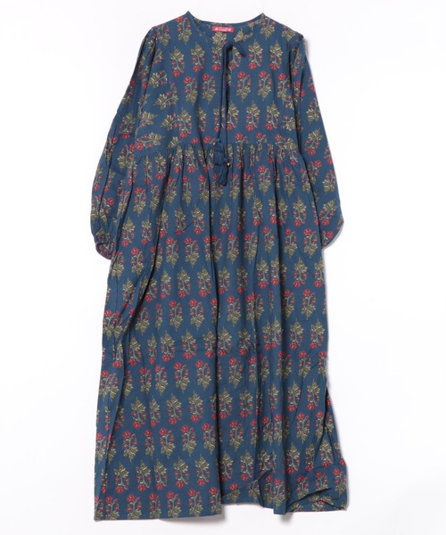 チャイハネ（チャイハネ）の「【チャイハネ】アロラワンピース（ワンピース・レディース・ブルー/ブラウン/パープル/レッド/マスタード/ネイビー/グリーン/イエロー/ピンク・FREE）」の3枚目の写真