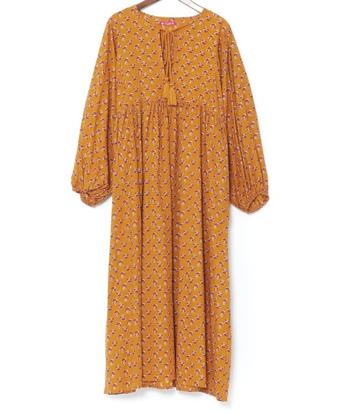 チャイハネ（チャイハネ）の「【チャイハネ】アロラワンピース（ワンピース・レディース・ブルー/ブラウン/パープル/レッド/マスタード/ネイビー/グリーン/イエロー/ピンク・FREE）」の7枚目の写真