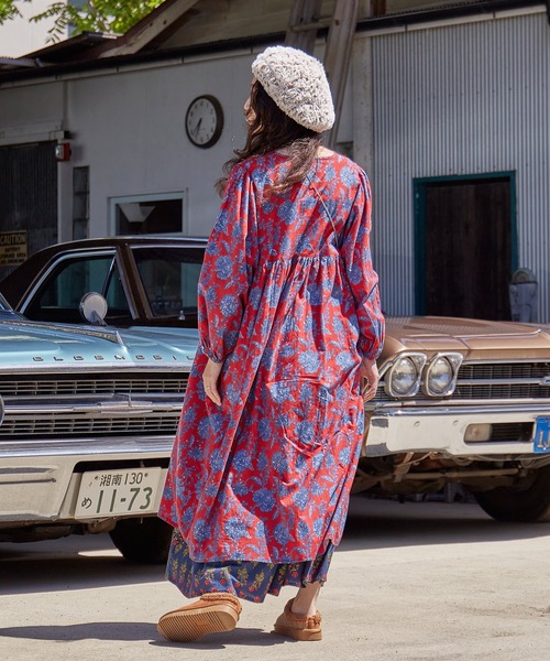 チャイハネ（チャイハネ）の「【チャイハネ】アロラワンピース（ワンピース・レディース・ブルー/ブラウン/パープル/レッド/マスタード/ネイビー/グリーン/イエロー/ピンク・FREE）」の16枚目の写真