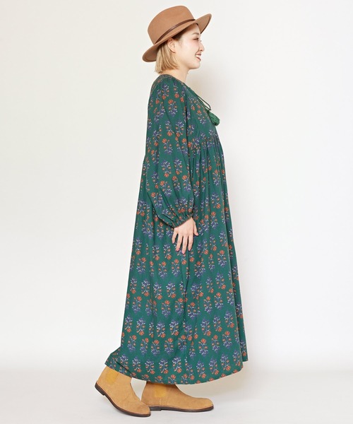 チャイハネ（チャイハネ）の「【チャイハネ】アロラワンピース（ワンピース・レディース・ブルー/ブラウン/パープル/レッド/マスタード/ネイビー/グリーン/イエロー/ピンク・FREE）」の18枚目の写真