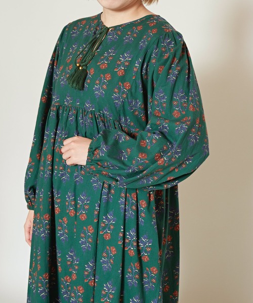 チャイハネ（チャイハネ）の「【チャイハネ】アロラワンピース（ワンピース・レディース・ブルー/ブラウン/パープル/レッド/マスタード/ネイビー/グリーン/イエロー/ピンク・FREE）」の22枚目の写真