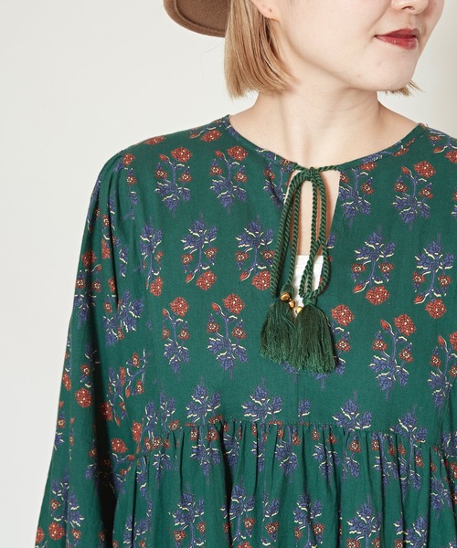 チャイハネ（チャイハネ）の「【チャイハネ】アロラワンピース（ワンピース・レディース・ブルー/ブラウン/パープル/レッド/マスタード/ネイビー/グリーン/イエロー/ピンク・FREE）」の21枚目の写真