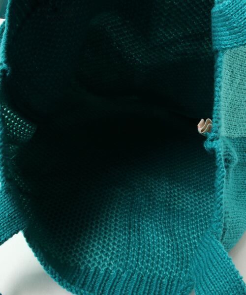 anap mimpi（アナップミンピ）の「ハートバイカラーニットトートバッグ（トートバッグ・レディース・ターコイズブルー/レッド・FREE）」の15枚目の写真