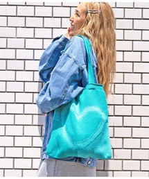 anap mimpi | ハートバイカラーニットトートバッグ(トートバッグ)