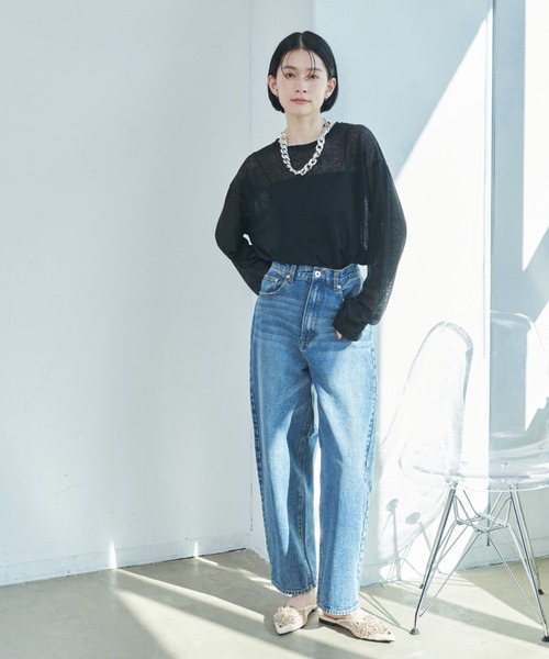 美品☆【ELLIE カーブデニム】 ブルー　XS カーブデニム【BLUE】 – ELLIE