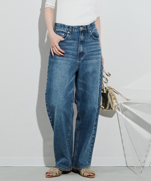 美品☆【ELLIE カーブデニム】 ブルー　XS カーブデニム【BLUE】 – ELLIE