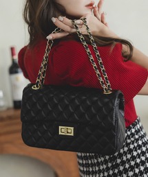 JULIA BOUTIQUE（ジュリアブティック）の「キルティングスクエアチェーンバッグ（ショルダーバッグ）」