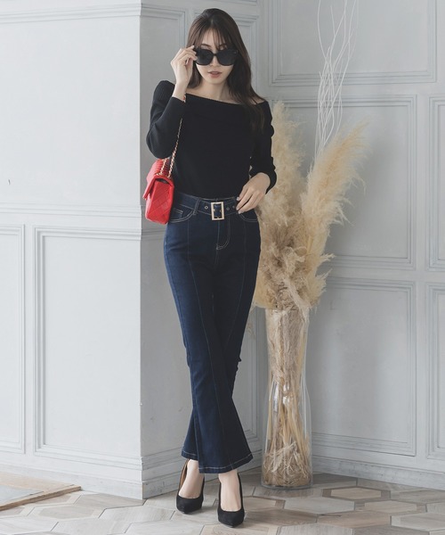 Julia Boutique（ジュリアブティック）の「キルティングスクエアチェーンバッグ（ショルダーバッグ・レディース・ブラック/ホワイト/レッド/ベージュ・ONE）」の13枚目の写真