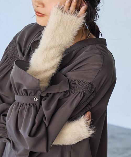 coen（コーエン）の「シャギーアームウォーマー（アームカバー・レディース・グレー/イエロー/ナチュラル・FREE）」の15枚目の写真